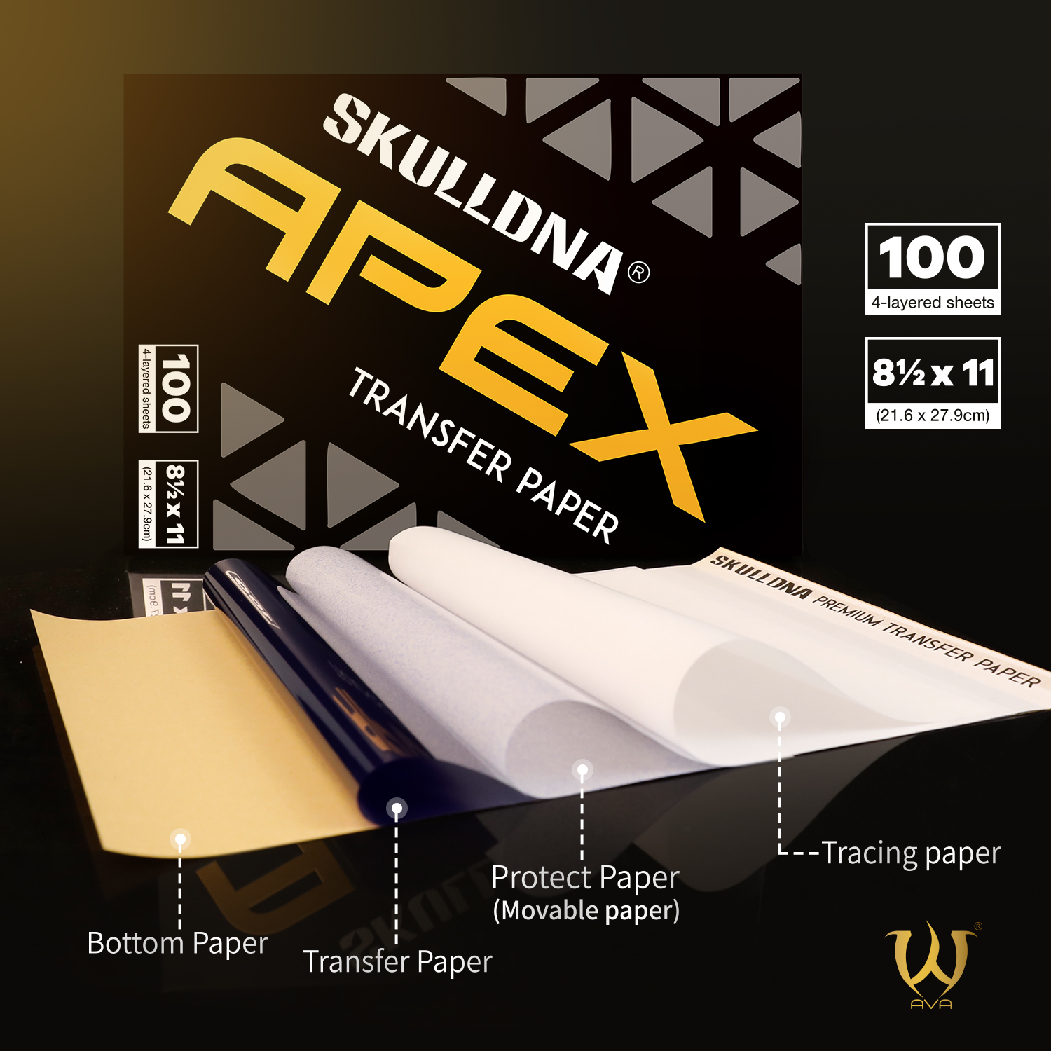 SKULLDNA APEX THERMAL PAPER 8" X 11" - Image 2