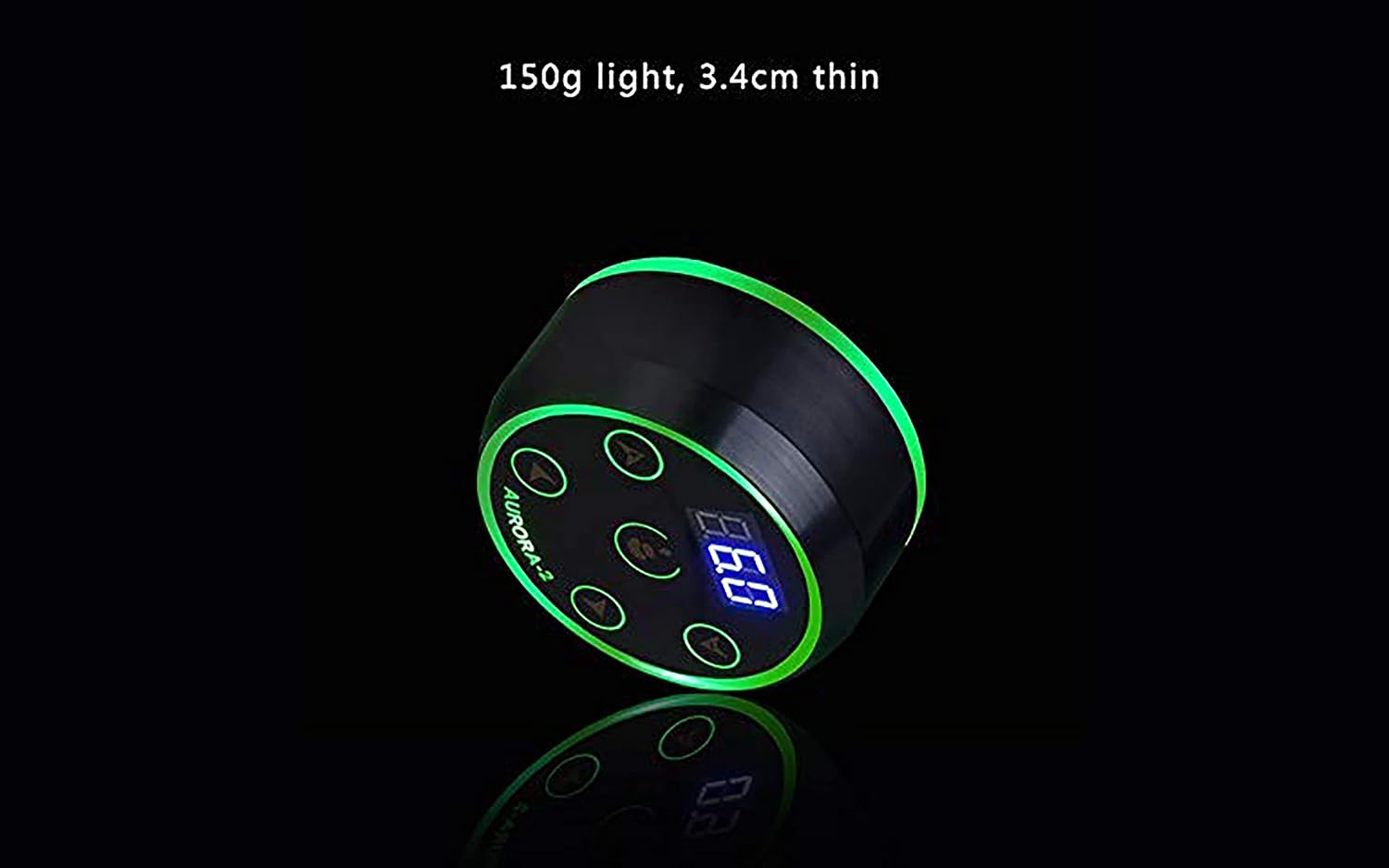 Professional Tattoo Power Supply - Aurora Colorful 2nd Generation with Digital Display, Push Button - Image 2