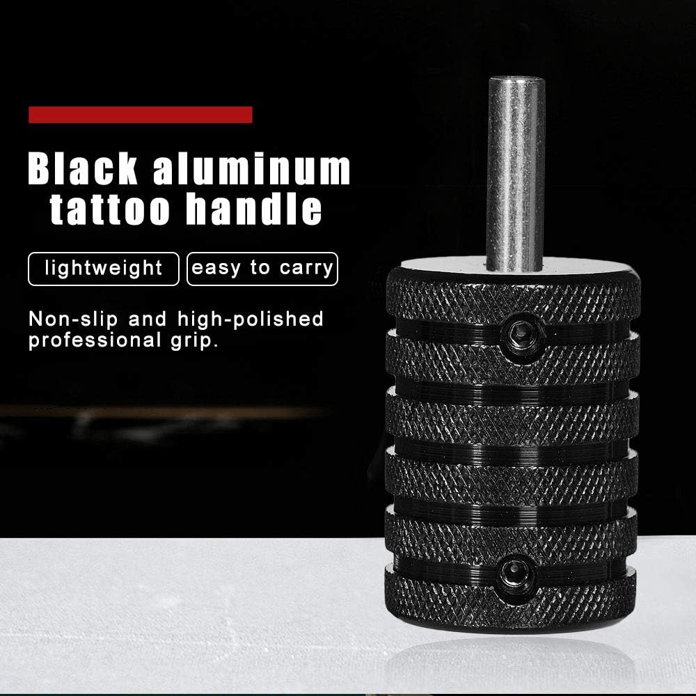 Tattoo Machine Grips Aluminum Black
