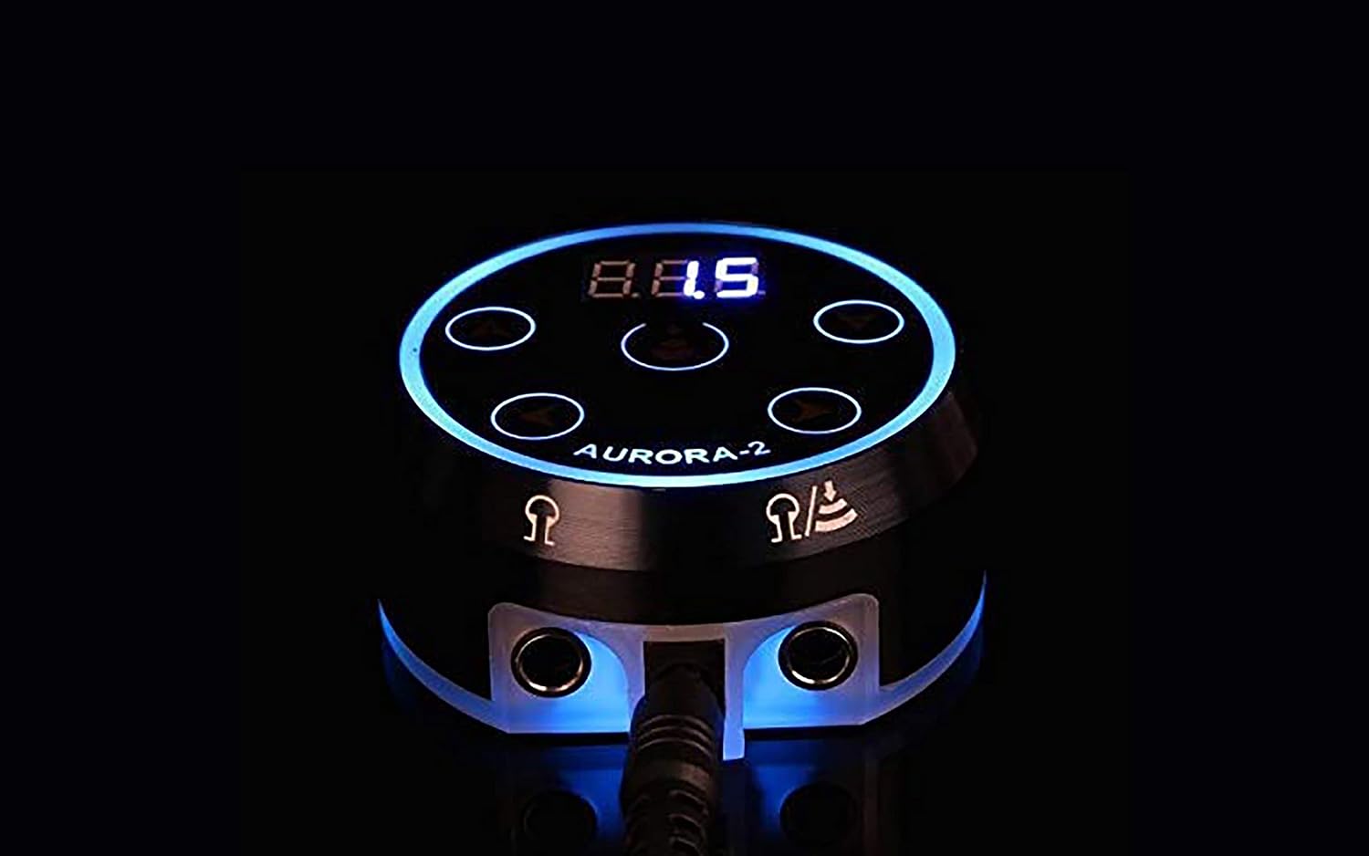 Professional Tattoo Power Supply - Aurora Colorful 2nd Generation with Digital Display, Push Button