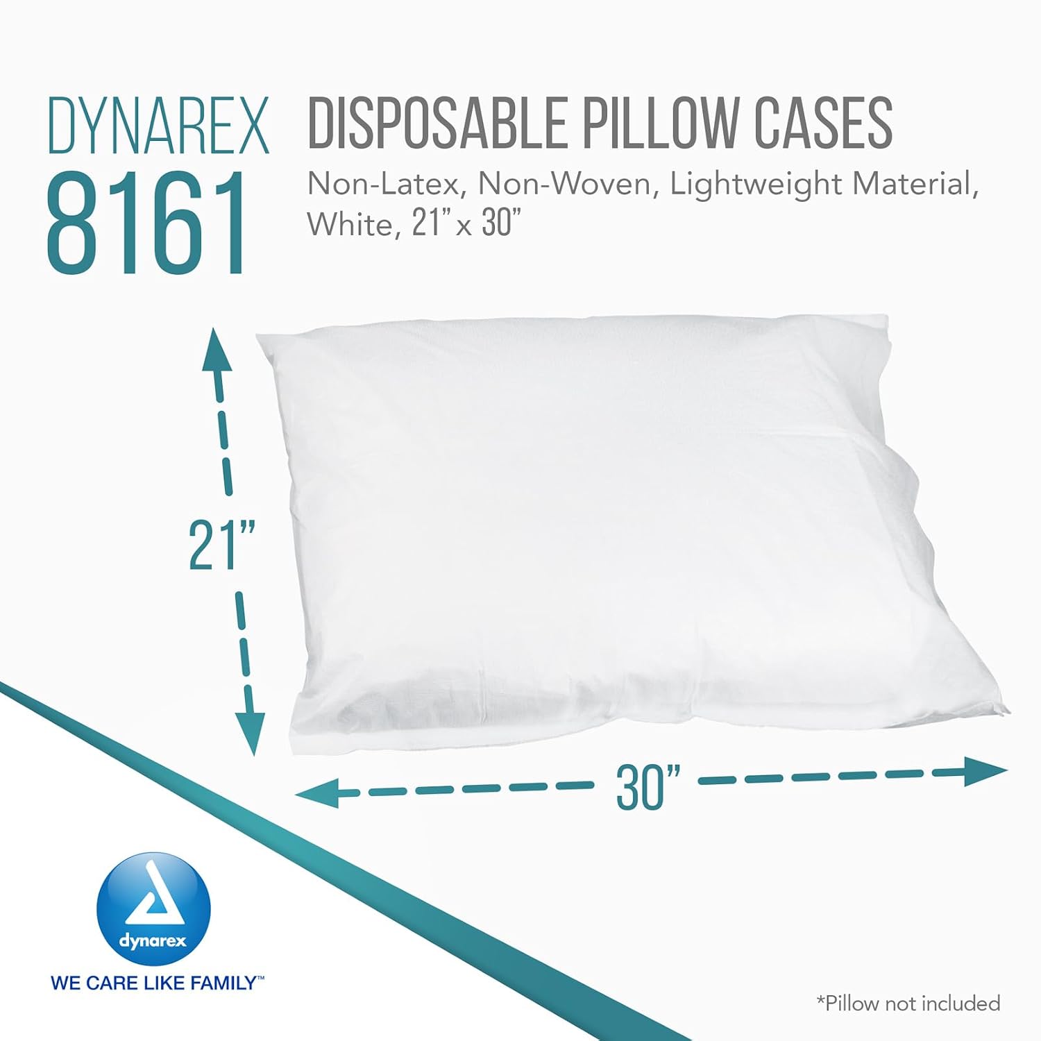 Dynarex Pillow Cases White ( 21" x 30" ) 100 Count - Image 4