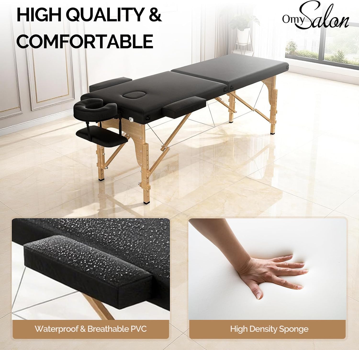Tattoo Bed Height Adjustable with Carrying Bag - Image 3